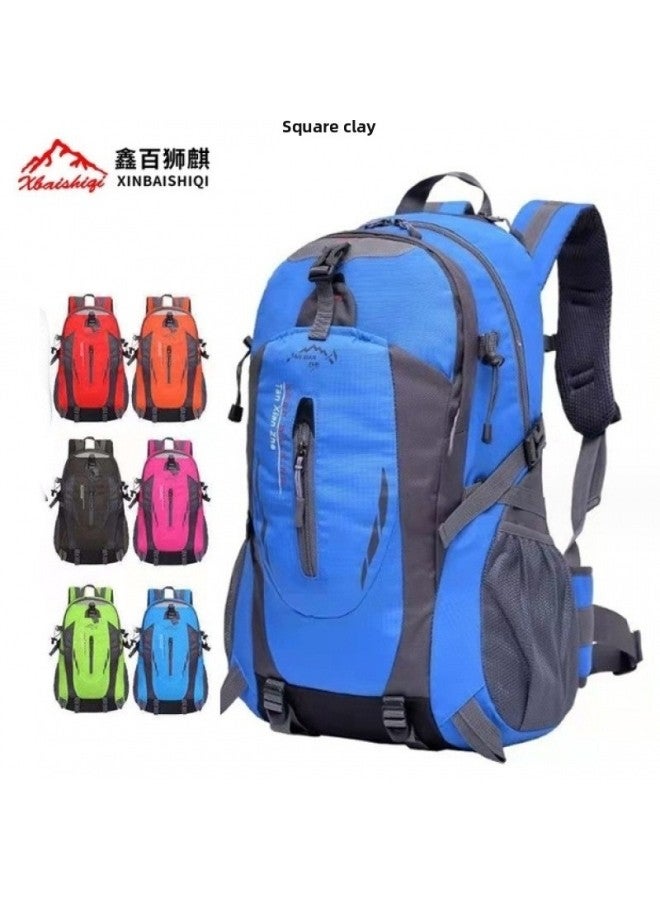 Mountaineering Bag Outdoor Lightweight Travel Hiking Mountain Climbing Backpack Water-repellent Bag Backpack For Men And Women Outgoing Backpack Factory-Color:Dark Blue-Capacity:Lightweight Model Wi - Image 2